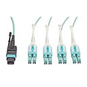【中古】【輸入品・未使用】FanOut MTP MPO OM3 1M