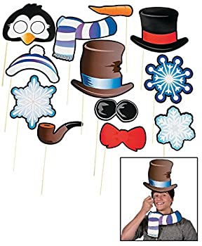 šۡ͢ʡ̤ѡSnowman & Penguin Photo Stick Props (12 Pack) 18cm - 29cm...