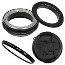 【中古】【輸入品・未使用】Fotodiox RB2A 55mm マクロリバースリングキット GとDXタイプレンズ絞りコントロール付き 52mmレンズキャップと52mmUVプロテクター付き Nikon D1