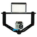 【中古】【輸入品・未使用】Fotodiox Pro GoTough ウェッジ - ブラックアルミニウムメタル (レッドハンドル) 安定グリップシステム GoPr...