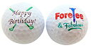 【中古】【輸入品・未使用】Happy 40th Birthday foretee & Fabulousのセット2ゴルフボールGolferギフトパック