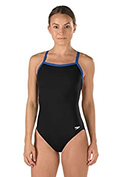 【中古】【輸入品・未使用】Speedo 女性用Race Endurance+ 無地のトレーニング用フライバック水着 ブラック