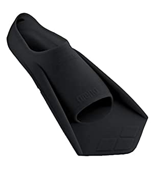 【中古】【輸入品・未使用】(Size 8-9 Black/Silver) - arena Powerfin Swim Training Fins