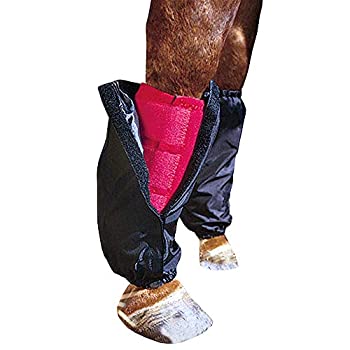 【中古】【輸入品・未使用】プロフェッショナルChoice Equineスポーツ医学ナイロンBoot Covers、ペア(ブラック) L