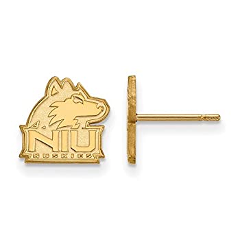 【中古】【輸入品・未使用】Northern Illinois Extra Small ( 3?/ 8インチ)ポストイヤリング(ゴールド..