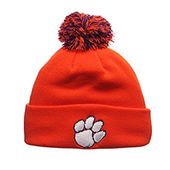 【中古】【輸入品・未使用】(Clemson Tigers - Orange) - Zephyr Cuff Beanie Hat with POM POM - NCAA Cuffed Winter Knit Toque Cap