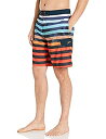 【中古】【輸入品・未使用】Speedo メンズ スイムトランク 膝丈 ボードショーツ Eボードストライプ - 製造中止 M ブルー