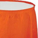 【中古】【輸入品・未使用】Sunkissed Orange (Orange) Plastic Table Skirt Sunkissedオレンジ(オレンジ)プラスチックテーブルスカート♪ハロウィン♪クリスマス♪