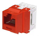 【中古】【輸入品・未使用】PANDUIT nk688mrd category-6?8-wireジャックモジュール、レッド