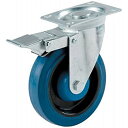 【中古】【輸入品・未使用】Shepherd Hardware 9262 4-Inch Swivel Caster with Brake Elastic Blue...