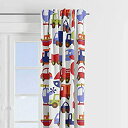 【ポイントアップ中！】【中古】【輸入品・未使用未開封】Transportation Multicolor Curtain Panel by Bacati