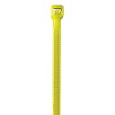 【中古】【輸入品 未使用】Aviditi CT444J Nylon Cable Tie 8 Length x 0.14 Width Fluorescent Yellow (Case of 1000) by Aviditi