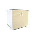 【中古】【輸入品・未使用】Fabric Storage Bin in Beige - Set of 3 by Proman Products