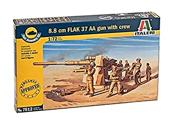 【中古】【輸入品 未使用】イタレリ 1/72 第二次世界大戦 ドイツ軍 88mm砲 Flak37 with 砲兵 プラモデル IT7512