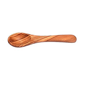 【中古】【輸入品 未使用】Naturally Med - Olive Wood Mustard / Sugar / Salt Spoon - 5 inch by Naturally Med