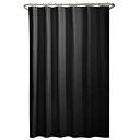 【中古】【輸入品 未使用】MAYTEX Water Repellent Fabric Shower Curtain or Liner Machine Washable 70 inch x 72 inch Black