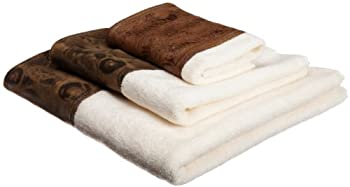 【中古】【輸入品・未使用】(3pc Towel Set Chocolate) - Popular Bath Zambia 3-Piece Towel Set