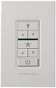 【中古】【輸入品・未使用】カサブランカファン会社99195ファン&ライト壁リモートコントロール、ホワイト(3)