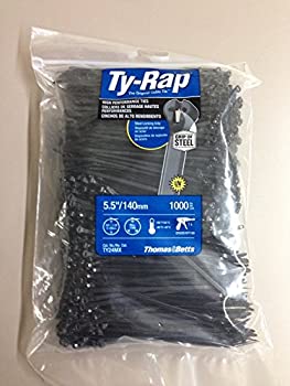 【中古】【輸入品・未使用】ty24mxケーブルタイ30lb 5.5?"紫外線Resistantブラックナイロンwithステン..