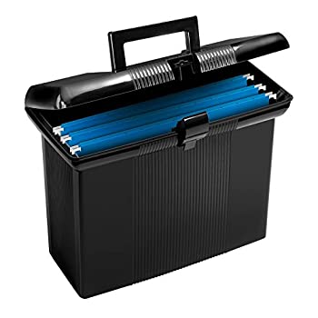 【中古】【輸入品・未使用】(1) - Oxford Portfile Portable File Box Black 11 x 36cm x 17cm (41732)