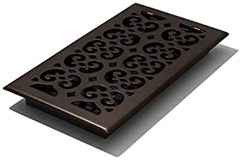 【中古】【輸入品・未使用】(Rubbed Bronze Finish) - Decor Grates Scroll Floor Register Rubbed Bronze Finish 15cm x 30cm