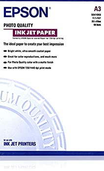【中古】【輸入品・未使用】Epson Photo Quality Ink Jet Paper DIN A3 102g/m2 100 Sheets