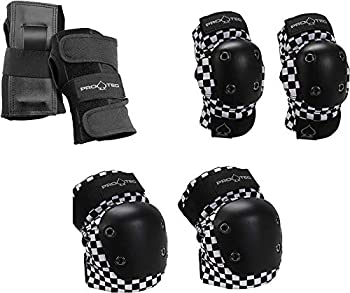 【中古】【輸入品・未使用】PROTEC プロテック キッズ セーフティーセット プロテクター JUNIOR-3-PACK BlackChecker YM