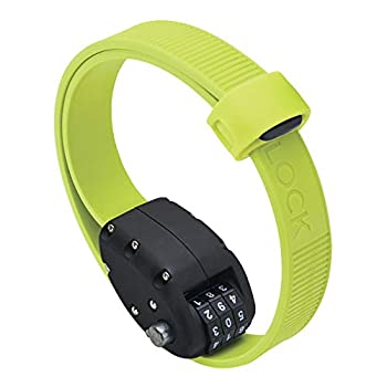 šۡ͢ʡ̤ѡOTTOLOCK(åȥå) Cinch Steel & Kevlar Combination Lightweight Lock - Flash Green [Size: 46cm(18 Inch)]