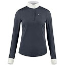 【中古】【輸入品・未使用】Horze Blaire Ladies UV Ice Fit長袖Showシャツ 12 ブルー