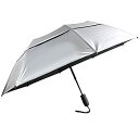 【中古】【輸入品 未使用】SunTek Auto Open/Folding UV Protection Umbrella Black/Silver 46