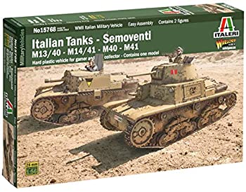 【中古】【輸入品・未使用】イタレリ 1/56 第二次世界大戦 イタリア軍 カルロ・アルマート M13/M14 & セモベンテ M40/M41 選択式キット プラモデル IT15768