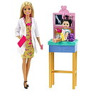 【中古】【輸入品・未使用】Barbie Pediatrician Playset Blonde Doll (12-In/30.40-cm) Exam Table...