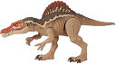 【中古】【輸入品 未使用】マテル ジュラシックワールド(JURASSIC WORLD) かみつき スピノサウルス 【全長:55】【4歳~】 HCG54 茶