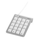 【中古】iBUFFALO テンキーボード Mac用 USB接続 スリム 独立キー シルバー BSTK08MSV