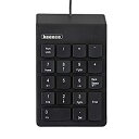 【中古】3R solution テンキー 有線 テンキーボード メンブレン keeece キース ブラック 3R-KCNK01BK