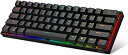 【中古】DIERYA DK61E 60%メカニカルゲームキーボード RGBバックライト有線PBTキーボード 防水 Type-C ミニ コンパクト 61キー コンピューターキーボード