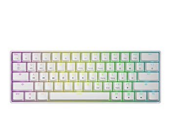 【中古】GK61 メカニカルゲームキーボード - 61キー マルチカラー RGB 照明付き LED バックライト付き 有線 プログラム可能 PC/Macゲーマー用 (ガテロン