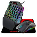 【中古】ゲーミングキーボード 片手キーボード 専用コンバーター 内蔵 片手 左手デバイス 35キー USB有線 日本語取扱説明付き リストレスト付きSwitch...