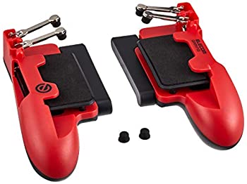 【中古】エレコム 荒野行動 PUBG タブレット用ゲーム用 グリップ 4ボタン (厚み5.5~7.5mm対応) レッド P-GMGT4B01RD 【中古】エレコム 荒野行動 PUBG タブレット用ゲーム用 グリップ 4ボタン (厚み5.5~7.5mm対応) レッド P-GMGT4B01RD