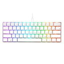 【中古】RK ROYAL KLUDGE RK61 有線 60% メカニカルゲーミングキーボード RGB バックライト 超コンパクト ブルースイッチ ホワイト