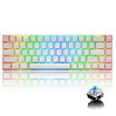 【中古】LexonElec MK 68 60%メカニカルゲームキーボード、Type-C有線コンピュータキーボード、18 Chroma RGBバックライトキーボー...