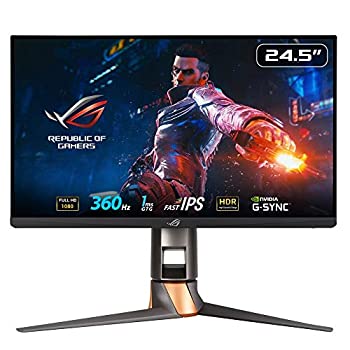 【中古】ASUSTek ROGゲーミングモニター 24.5インチ PS5 対応 ROG SWIFT PG259QN (フルHD/Fast IPS 1ms/360 Hz/HDR/NVIDIA ULMB/DPHDMI)