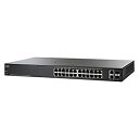【中古】Cisco SF220-24P-K9-NA Small Business Smart Plus SF220-24P - Switch - managed - 4 x 10/100 (PoE+) + 20 x 10/100 (PoE) + 2 x combo Gigabi|詳細画像