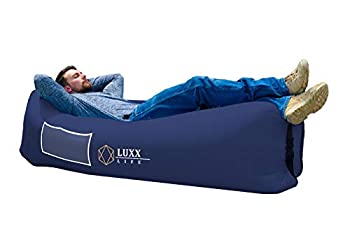 【中古】LUXX LIFE 空気注入式ラウンジチェアーソファーポータブルハンモック キャンプ ハイキング 旅行 公園 ビーチ プール 湖畔 ピクニック フェスティ