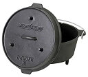 【中古】Camp Chef do-12?Pre Seasoned Cast Ironオランダオーブン、ブラック