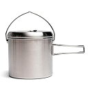 【中古】Solo Stove Pot 4000: ステンレススチールコンパニオンポット for Solo Stove Campfire