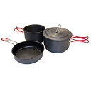 【中古】Alpine Mountain Gear Hard Anodized Camping Cook Set Black by Alpine Mountain...
