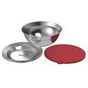 【中古】Primus CampFire サービングキット ステンレススチールプレート ボウル シリコン蓋 キャンプ&アウトドア料理用