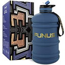 【中古】FUNUS ビッグウォーターボトル 1.3L - 2.2L 無臭水差し BPAフリー ハイドロジャグ 漏れ防止 再利用可能 大容量 メンズ レディース ...