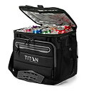 【中古】タイタン 折り畳みクーラーバッグ ハードコア ショルダーストラップ付 ブラック 40缶収納